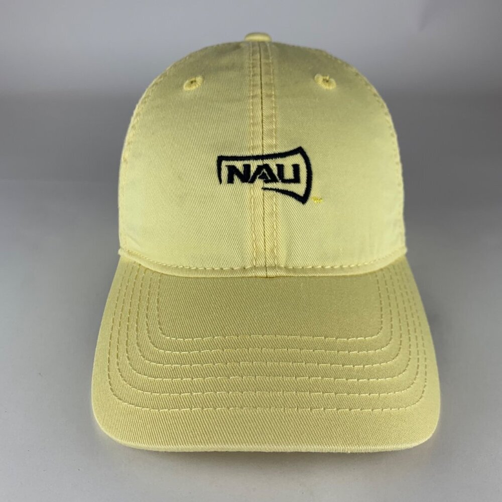 Northern Arizona Lumberjacks NCAA Yellow Legacy Relaxed Fit Strapback Hat - Picture 2 of 5